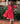 SMU Red Mustang 3/4 Sleeve Pocket Twirl Dress