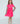 Neon Pink S/S Pocket Twirl Dress