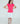 Neon Pink S/S Ruffle Tee