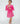 Pink Velvet Sequin Twirl Skort