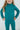 Turbo Teal Full-Zip Ruffle Active Jacket