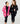 Bright Pink/Coconut Star Cozy Cardigan