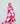Bright Pink Checker Bow Cozy Blanket