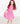 Neon Pink Scrunchy Twirl Skort