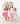 Peach Rainbow 3/4 Sleeve Pocket Twirl Dress