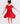 Red S/S Pocket Twirl Dress
