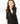 Black 3/4 Sleeve Pocket Twirl Dress
