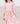 Soft Pink Suns 3/4 Sleeve Pocket Twirl Dress