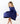 Navy 3/4 Sleeve Pocket Twirl Dress