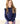 Navy L/S Ruffle Tee