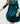 Teal Velvet Ruffle Twirl Dress