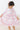 Pink Plaid 3/4 Sleeve Pocket Twirl Dress