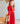 Red Velvet Ruffle Twirl Dress