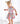 Blue Retro Unicorns S/S Twirl Bodysuit