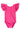 Hot Pink S/S Flutter Sleeve Leotard
