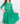 Kelly Green 3/4 Sleeve Pocket Twirl Dress