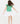 Kelly Green S/S Ruffle Tee