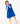 Royal Blue 3/4 Sleeve Pocket Twirl Dress