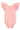 Peach S/S Flutter Sleeve Leotard