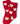 Red/Coconut Heart Cozy Socks