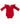 Red L/S Flutter Bodysuit