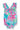 Tropical Punch Ruffle Cross Back Romper