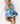 Twirling in Teal 3/4 Sleeve Twirl Bodysuit