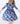Vintage Garden 3/4 Sleeve Ruffle Twirl Dress