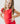 Red S/S Flutter Sleeve Leotard