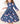 Painted Skies 3/4 Sleeve Pocket Twirl Dress