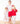 Pink Christmas 3/4 Sleeve Ruffle Twirl Dress