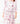Pink Christmas 3/4 Sleeve Ruffle Twirl Dress