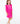 Hot Pink L/S Ruffle Twirl Dress