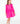Hot Pink L/S Ruffle Twirl Dress
