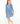 Dusty Blue L/S Ruffle Twirl Dress