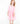 Bubblegum Pink 3/4 Sleeve Pocket Twirl Dress