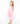 Bubblegum Pink 3/4 Sleeve Pocket Twirl Dress