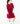 Burgundy 3/4 Sleeve Pocket Twirl Dress