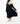 Black L/S Ruffle Twirl Dress