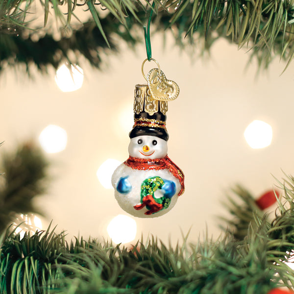 Old World Christmas mini snowman ornament
