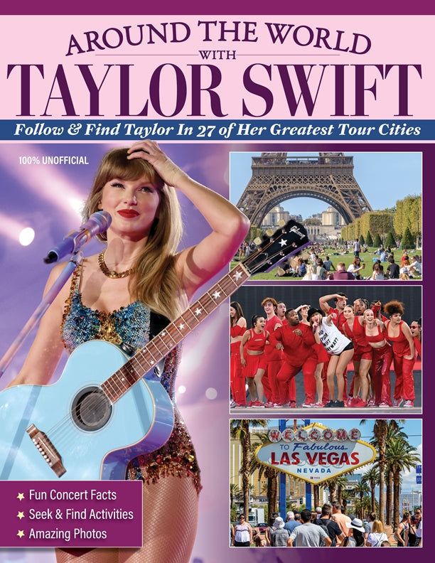 Around the World with Taylor Swift fan inspired tour cities tribute book cover
