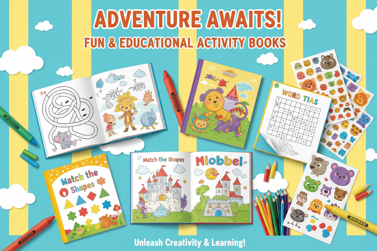 Adventure Awaits - Fun and Educational Activity Books