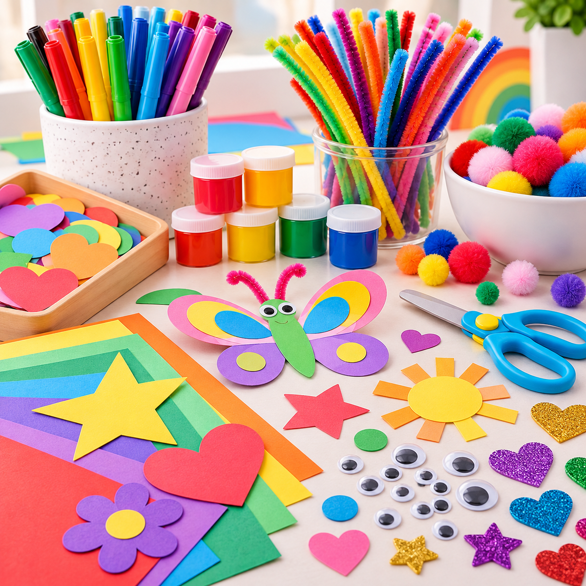 kids arts crafts collection artwork