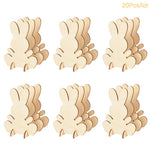 Laser Engraving Laser Wood Chip Rabbit 3D Stereoscopic Ornament - Cindi Book