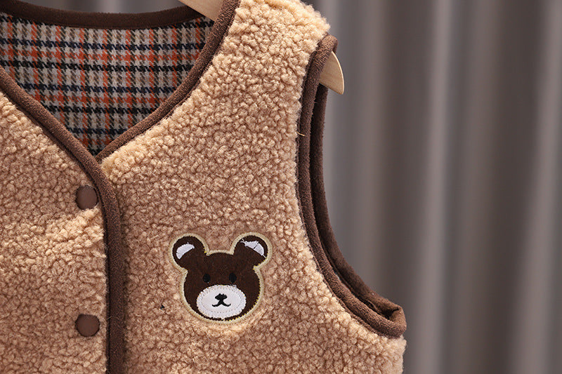 Children's Outfit Foreign Baby Plus Velvet