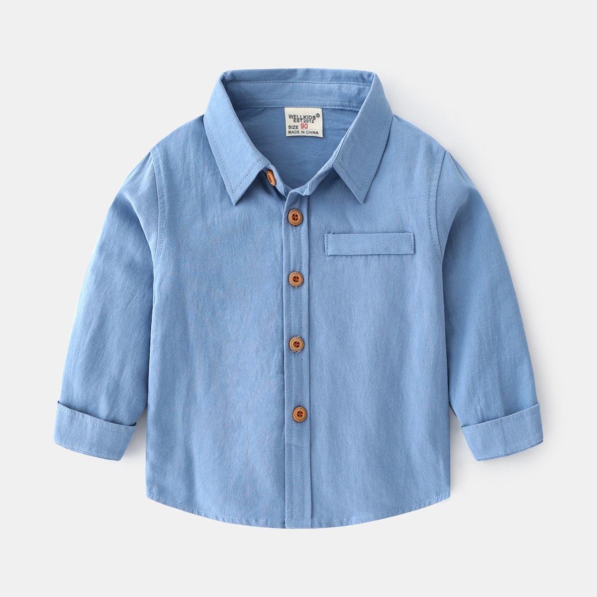 Fashion Personality New Solid Color Boys' Shirt - Cindi Book
