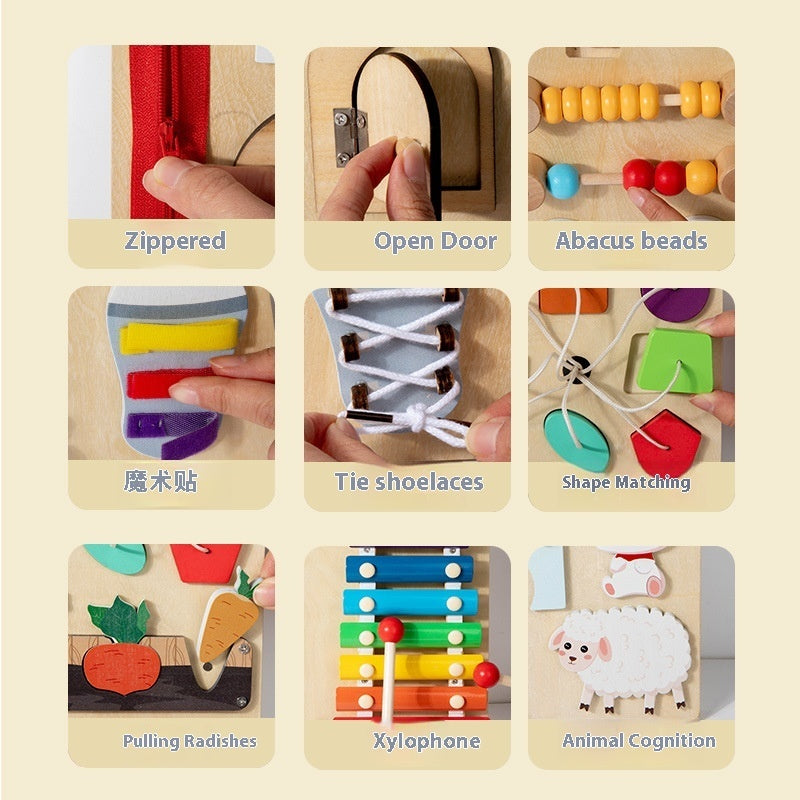 Baby Early Education Enlightenment Multi-functional Wall Game Children's Exploration Cognitive Exercise - Cindi Book