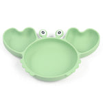 Silicone Split Cutlery Crab Plate For Infants - Cindi Book