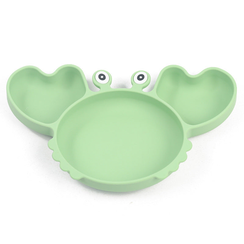 Silicone Split Cutlery Crab Plate For Infants - Cindi Book