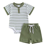 Baby Jumpsuit Short Sleeve Toddler Jumpsuit Romper Shorts Suit - Cindi Book